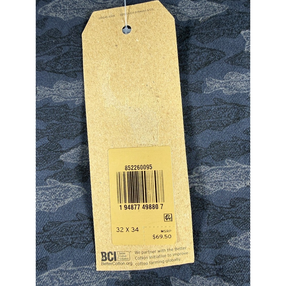 NEW Levis XX Chino Fish All over Print Taper Stretch pants 32x34 (Fits 32x31) - Picture 5 of 10